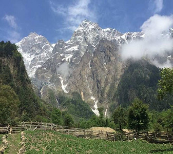 青藏高原或喜马拉雅是世界屋脊和世界最高的原背景