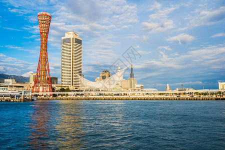 美丽的城市风景有建筑设和高贝图片