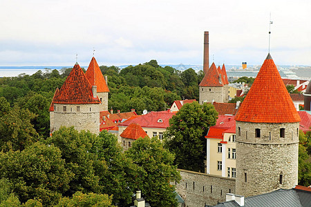古城塔林城墙爱沙尼亚塔林图片