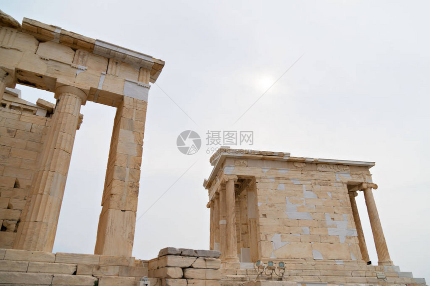 尼基阿佩特罗斯寺和雅典大都会的普图片