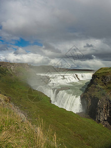 冰岛的古佛斯瀑布图片