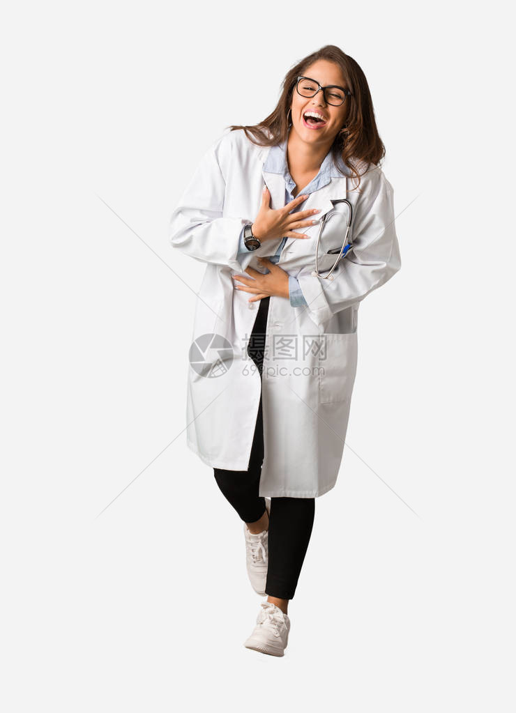 全身体的年轻医生女图片