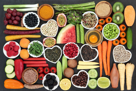 清洁饮食概念的健康食品图片
