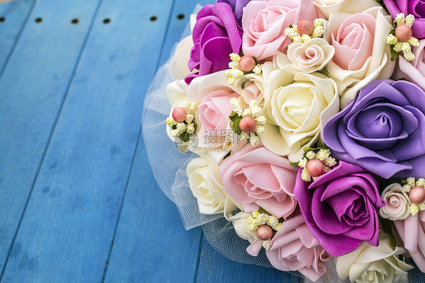 婚礼花束新娘的花朵婚纱花图片