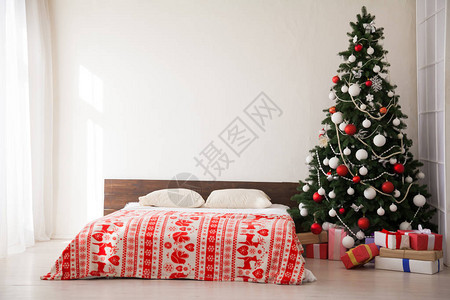 圣诞树与礼物灯图片