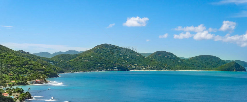加勒比岛托拉岛全景图片