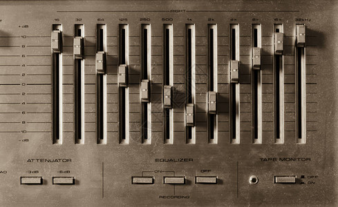 古老音响设备古代彩背景图片