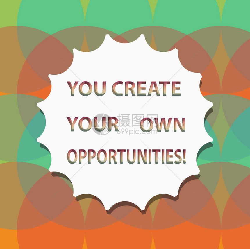 成为您的命运的创造者和机会的商业概念图片