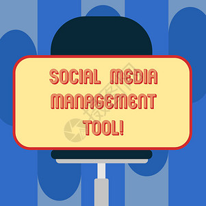 手写文本社交媒体管理工具概念意义应用分析您的在线网络空白矩形状贴纸水图片