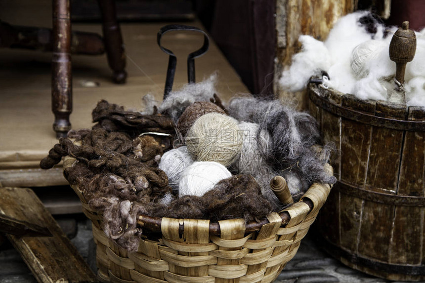 羊毛制作工具原始羊图片