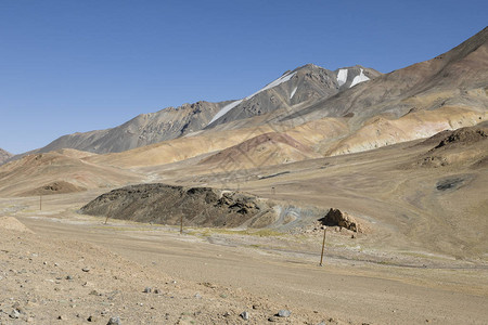 塔吉克斯坦帕米尔山区AkBaital山口地图片