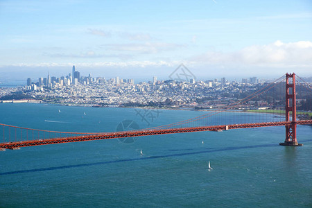 美国旧金山著名的金门大图片