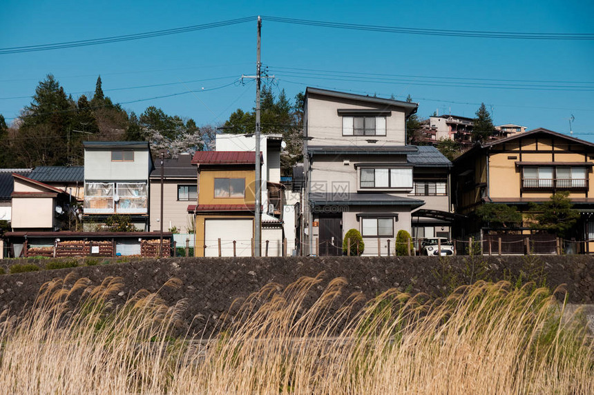 高山市周围的风景日本地福县Hid图片