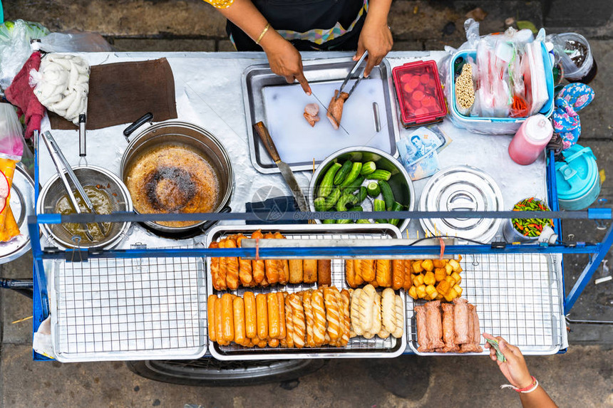 泰国曼谷泰国街头食品最佳景色图片