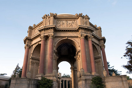美国旧金山美术宫美丽的下午美图片