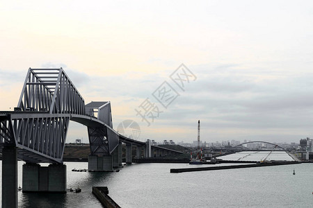 东京门大桥的风景图片