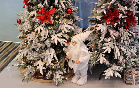 以色列海法市商店的圣诞玩具和礼品背景图片