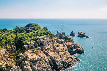 OedoBotania岛蓝色海洋和韩国Geo高清图片