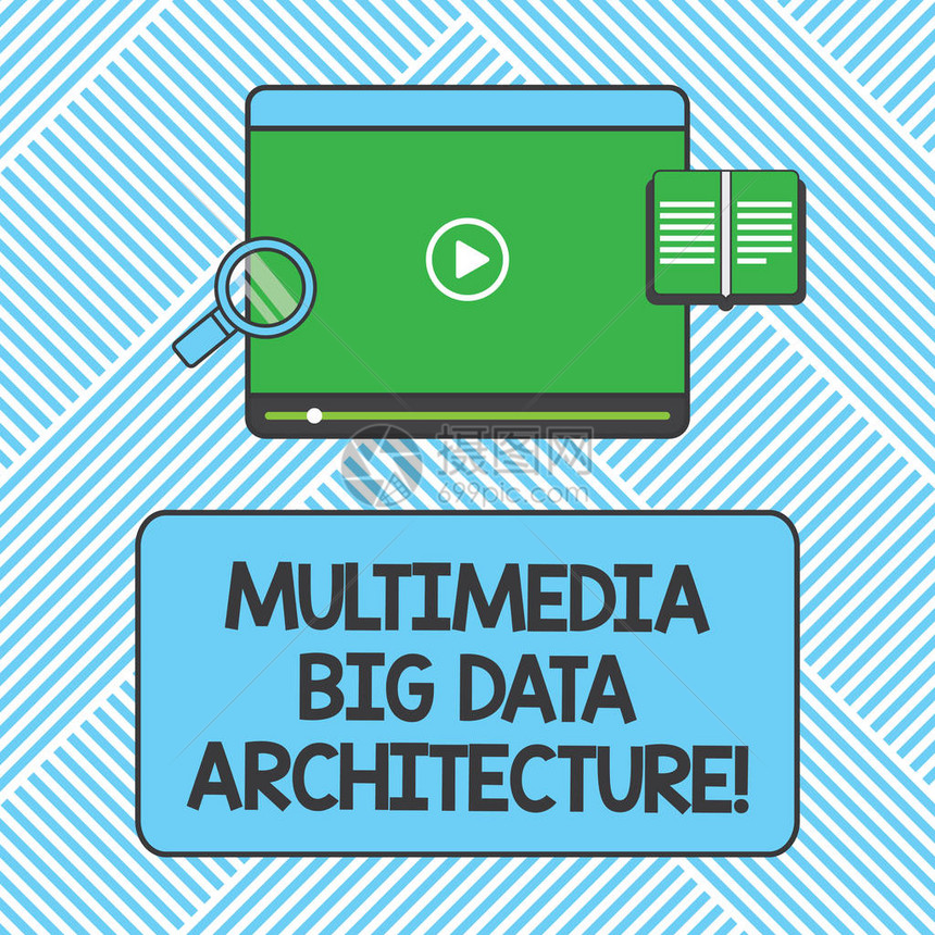 手写文本书写多媒体大数据架构概念含义在线信息技术网络平板电脑视频播放器上传下载和放图片