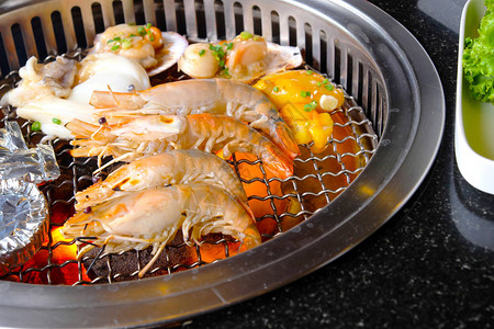 韩式海鲜烤图片
