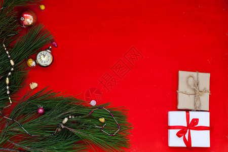 新年圣诞节新年背景装饰品图片