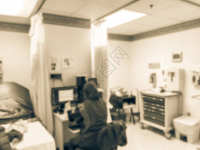 美国医院新生婴儿抽取筛查和验血室的古老图片