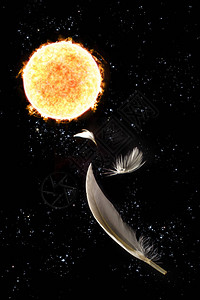 伊卡鲁斯的希腊神话她飞得太近阳羽毛背景图片