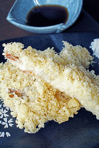 可口虾天妇罗传统日本食物图片