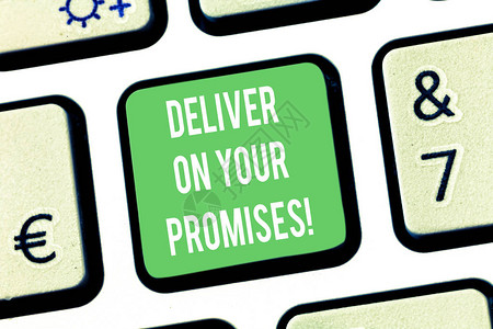显示兑现承诺的书写笔记商业照片展示做你所承诺的承诺释放键盘意图创建计算机消息背景图片