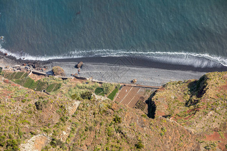 从葡萄牙马德拉岛Madeira的Girao角下方图片
