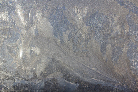 冬天窗户上的冰霜模式图片