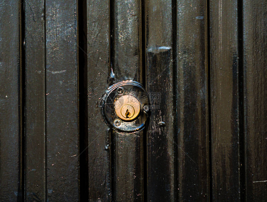 旧门锁旧金属门家图片