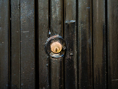 旧门锁旧金属门家图片