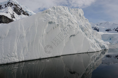 冰山近景图片
