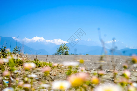 对尼泊尔喜马拉雅山Kanchenjunga地图片