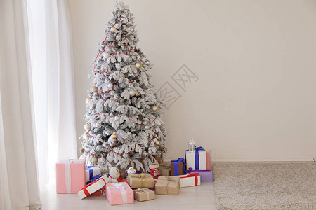 圣诞树Garland明灯新年礼物节白宫图片