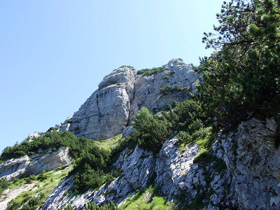 Alpstein山脉的岩石和山峰瑞士图片