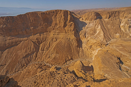 以色列马萨达公园在荒漠中图片