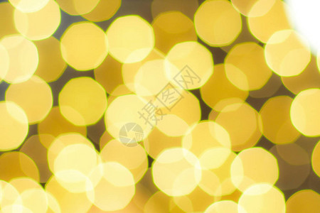 圣诞灯夜景庆祝的黄灯景背景图片