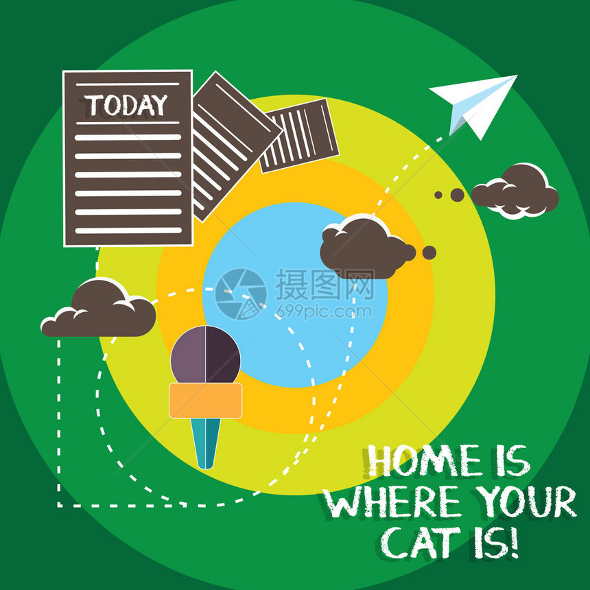 概念手写显示家是你的猫在哪里商务图片文字小猫爱好者猫科动物保护可爱动物信息通过云托管图片