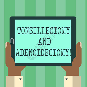 手写文字Tonsillectomy和亚丁类切除法概念含义图片