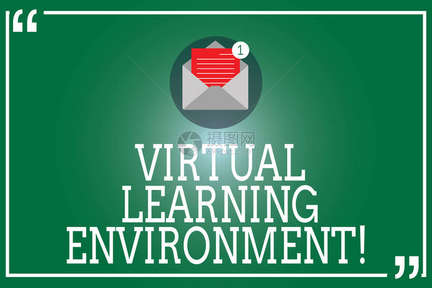 手写文本虚拟学习环境概念意义基于网络的平台类教育技术用纸质新电子邮件在引号大图片