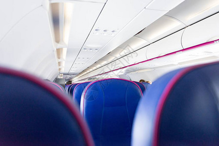 客机上的空座位客机内部经济舱图片