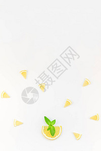 热夏清新柠檬水概念图片