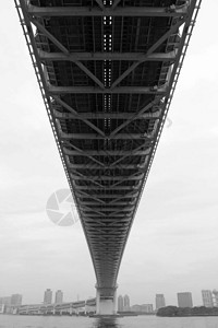 东京湾彩虹桥我从底部抬头图片