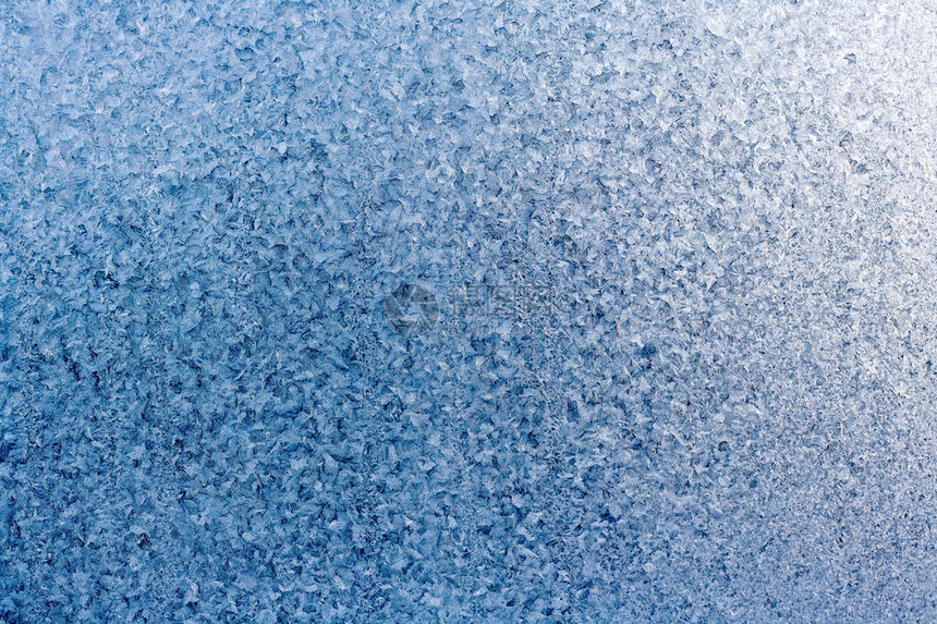 雪花和霜冻的冬季蓝色底图片