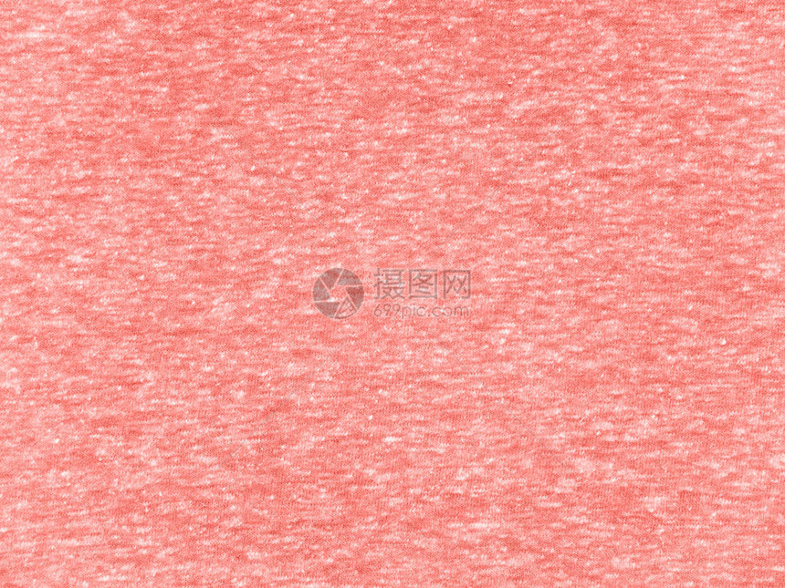 希瑟珊瑚T恤棉针织面料纹理样本图片