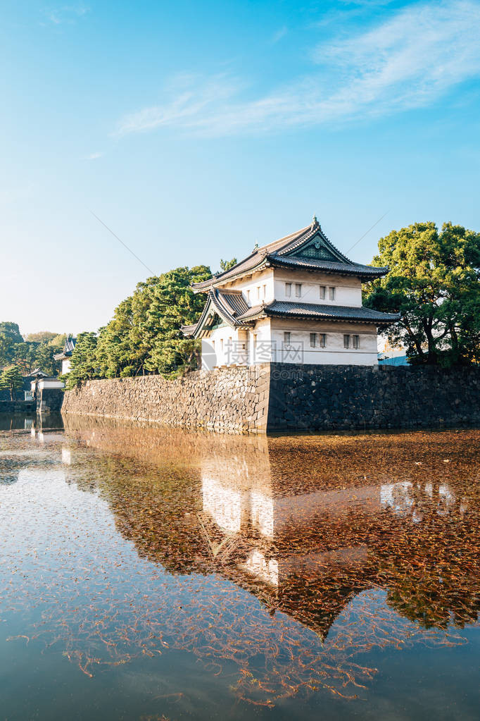 日本东京帝国皇宫历史建图片