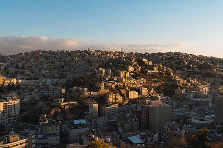 安曼城市景首都约旦图片