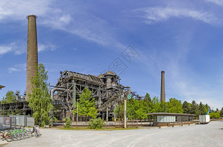 Ruhr地区Duisburg区工业废墟中图片